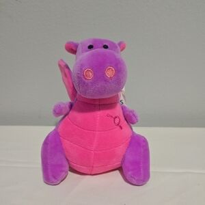 Abby,Purple and Pink Plush Dinosaur Toy